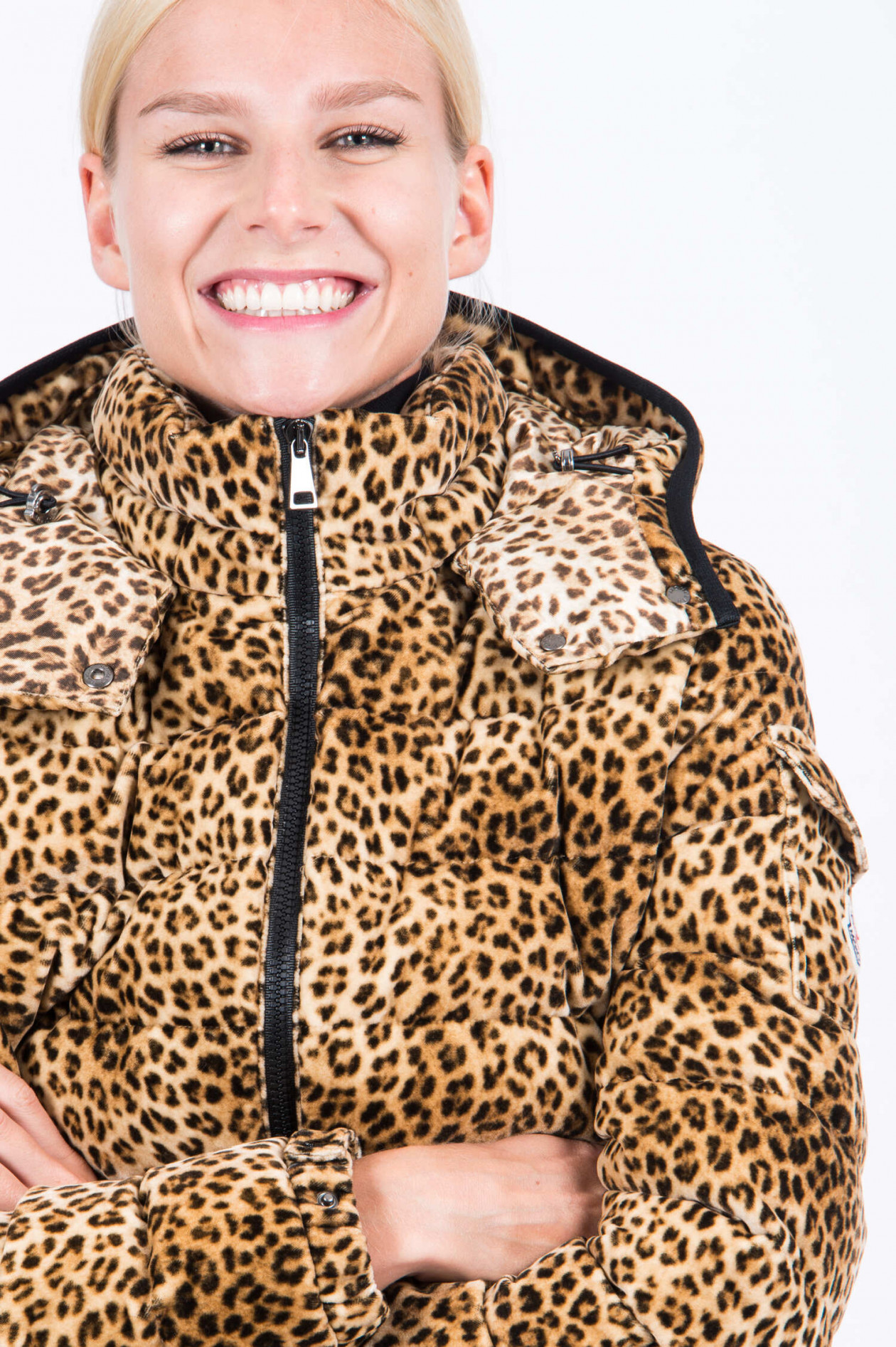 Daunenjacke leoprint