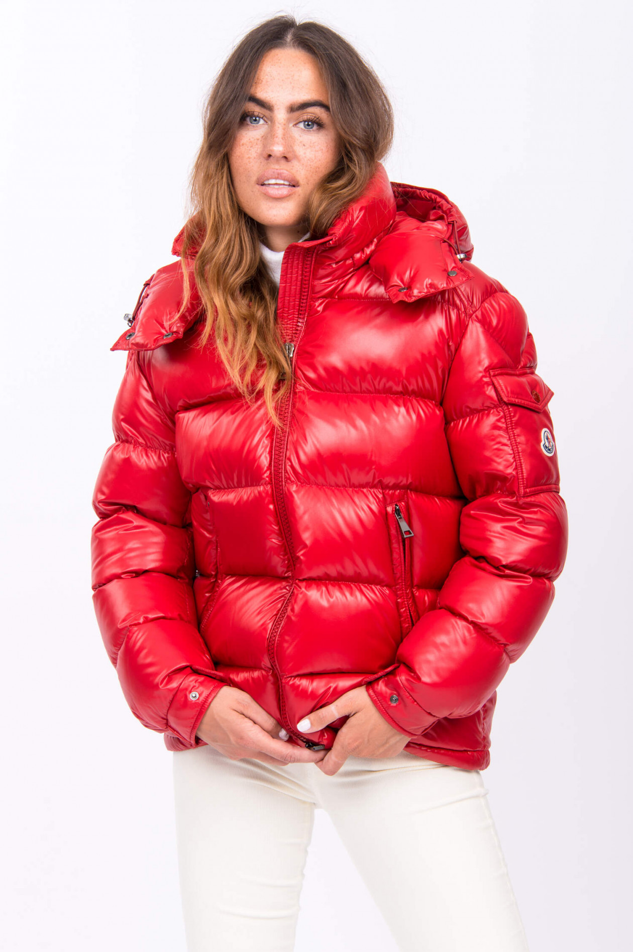 Moncler jacke damen rot