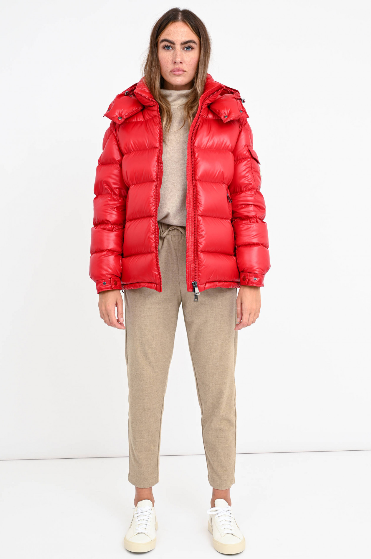 Moncler jacke damen rot