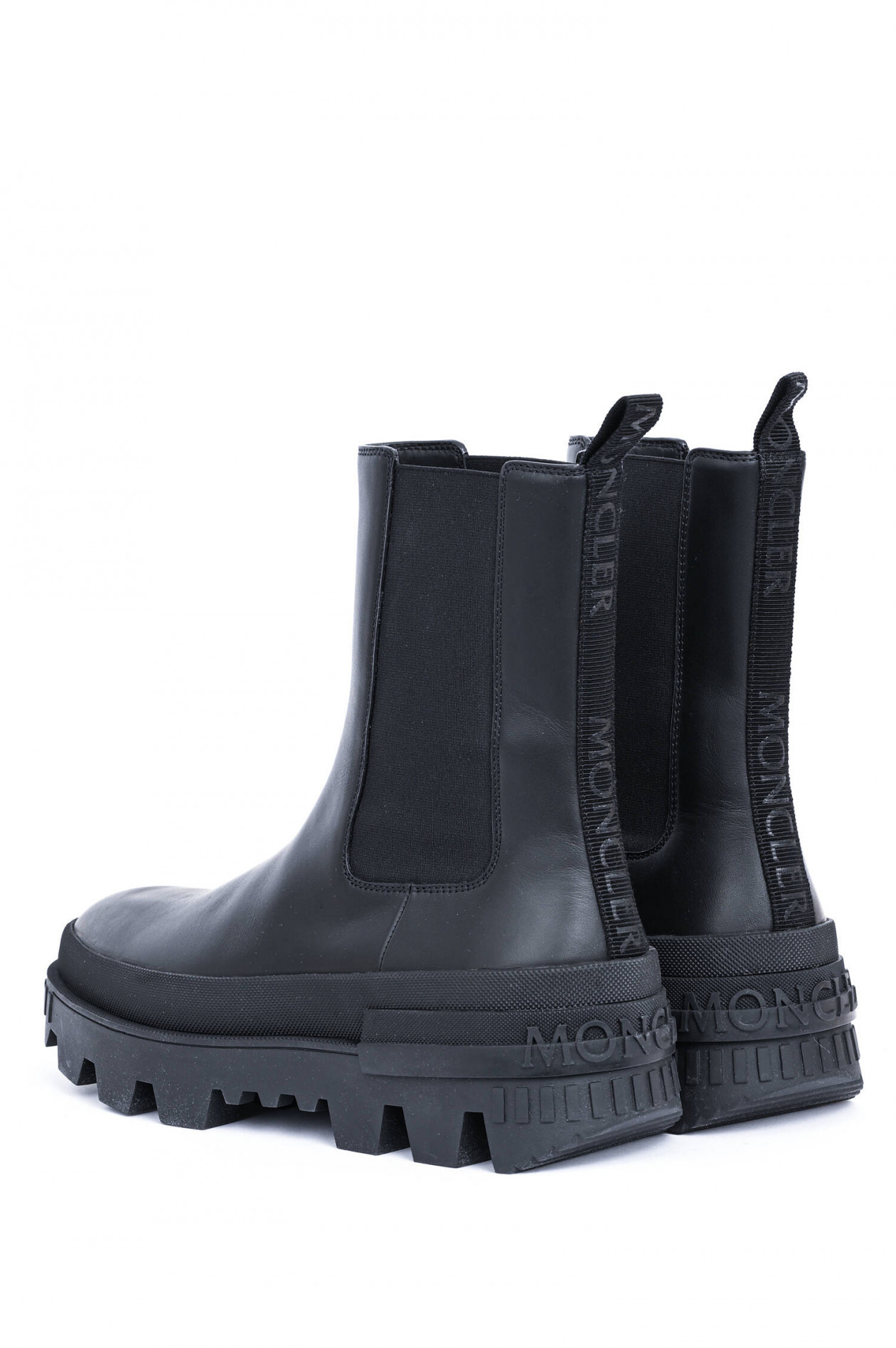 moncler hanya patent chelsea boots