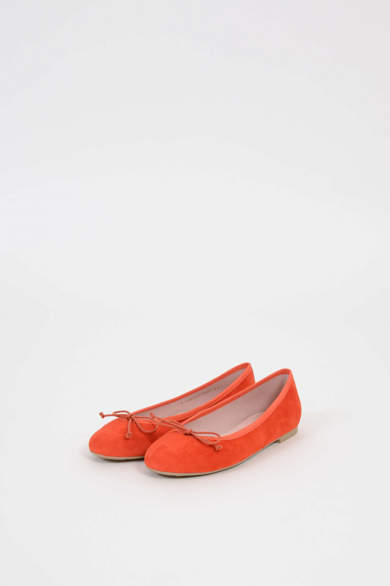 Ballerinas aus Veloursleder in Orange Ballerinas aus Veloursleder in Orange