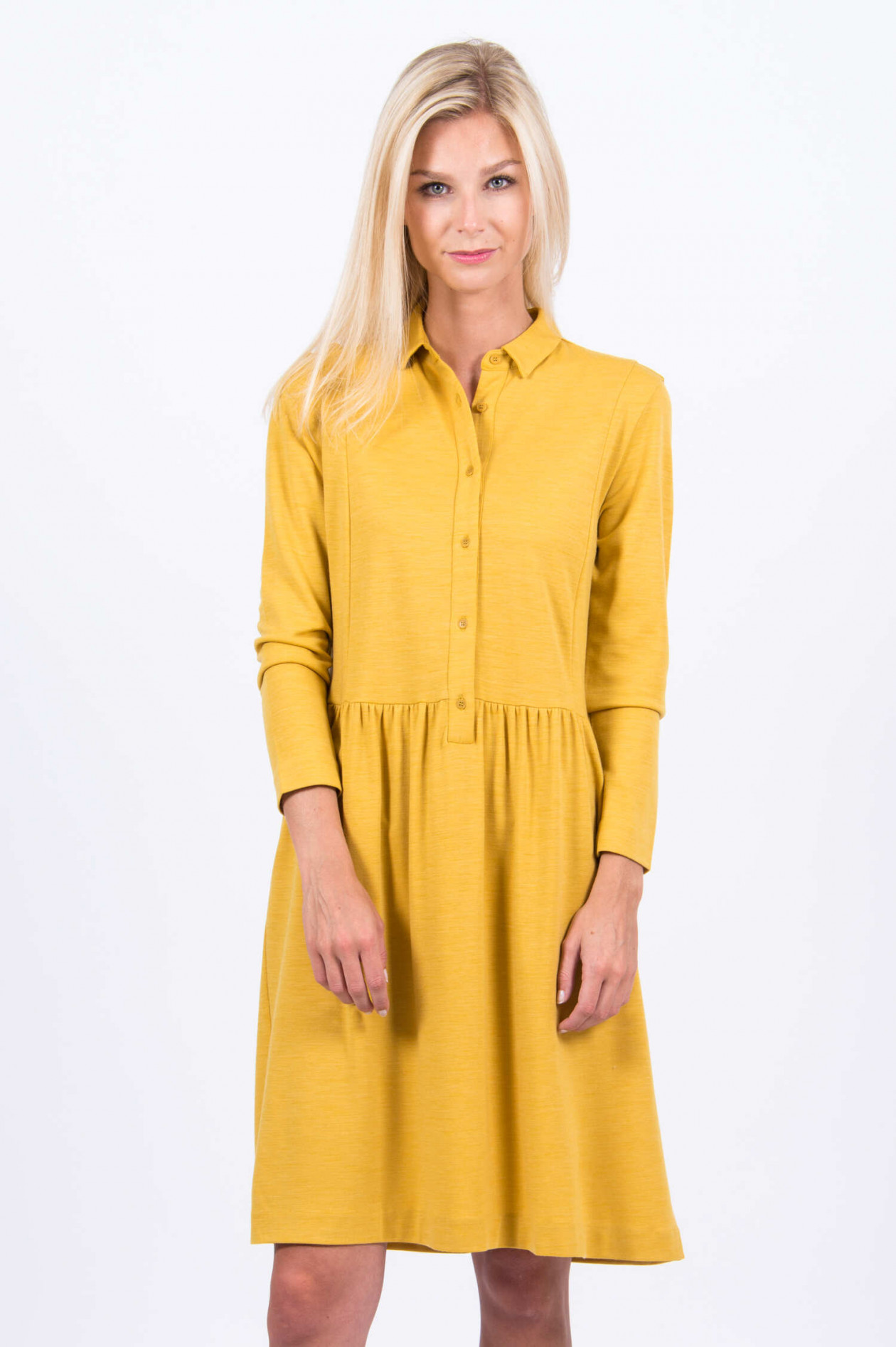 Blusenkleid gelb clearance