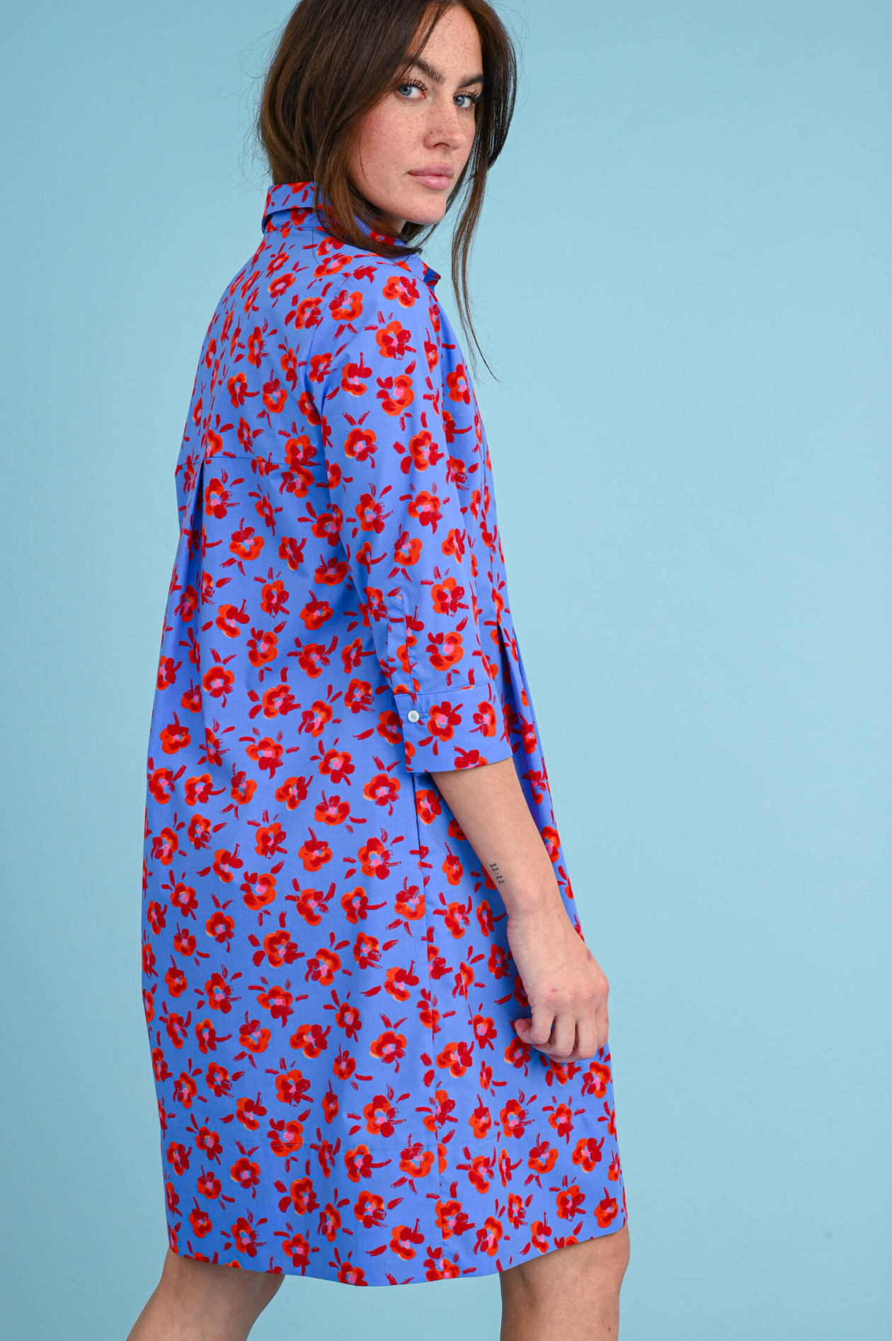 Kleid blau rot clearance