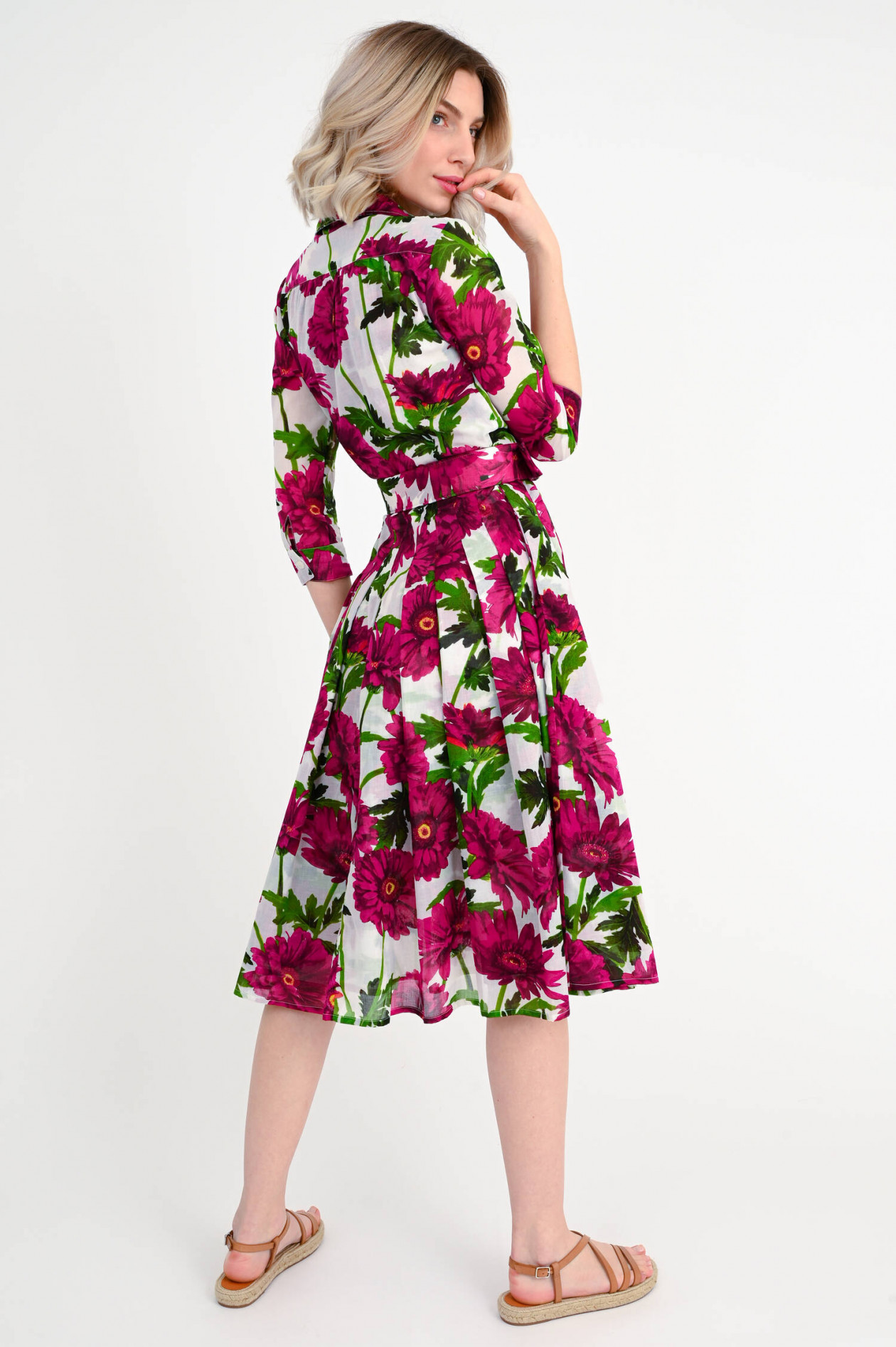 Samantha Sung Kleid AUDREY in Fuchsia WeiB GRUENER.AT