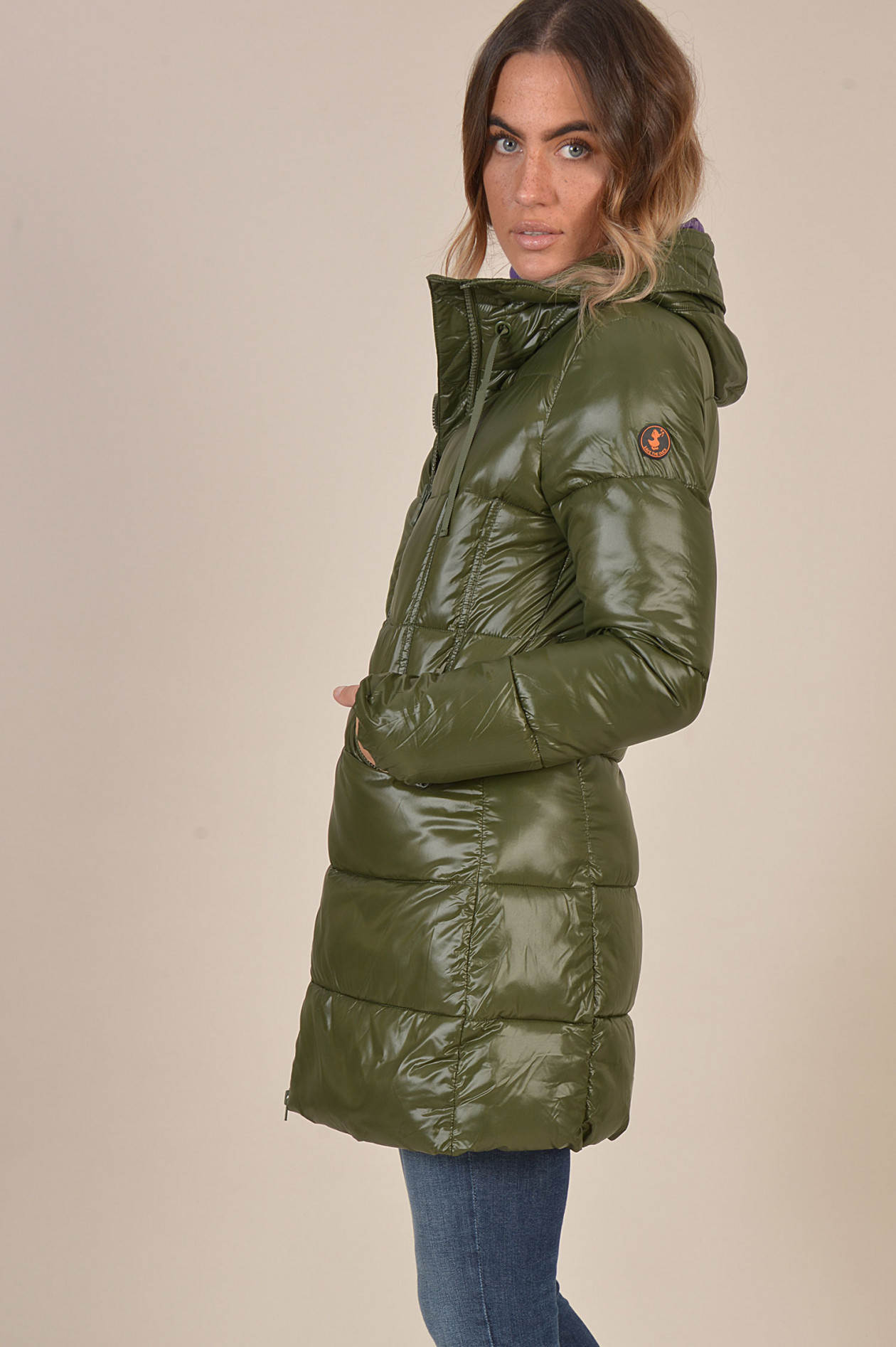 Save the duck Jacke in Oliv/Violett | GRUENER.AT