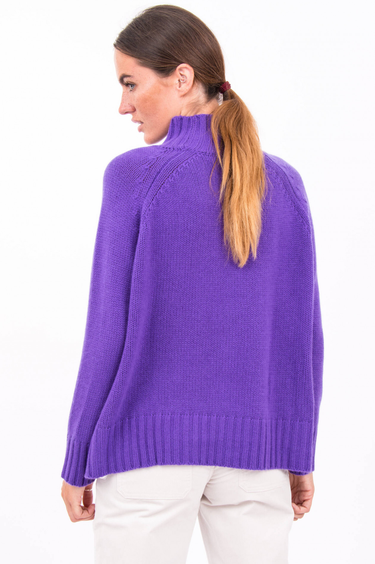 Kaschmir pullover damen violett clearance