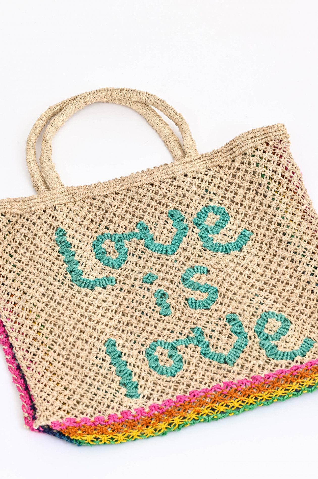 The Jacksons Jute-Tasche LOVE IS LOVE in Natur/Multicolor | GRUENER.AT