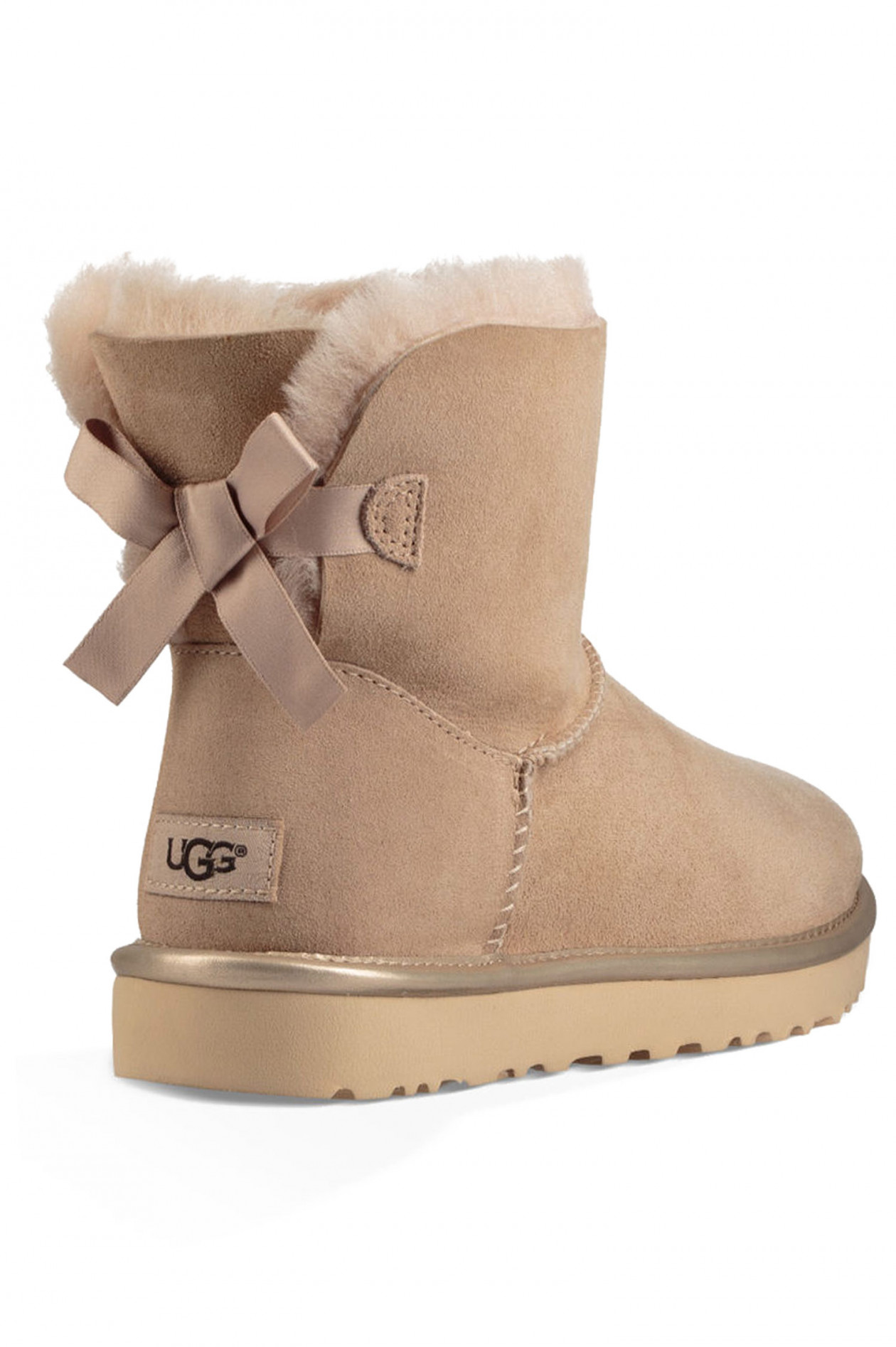 UGG Ugg Boots MINI BAILEY BOW in Ros metallic GRUENER.AT