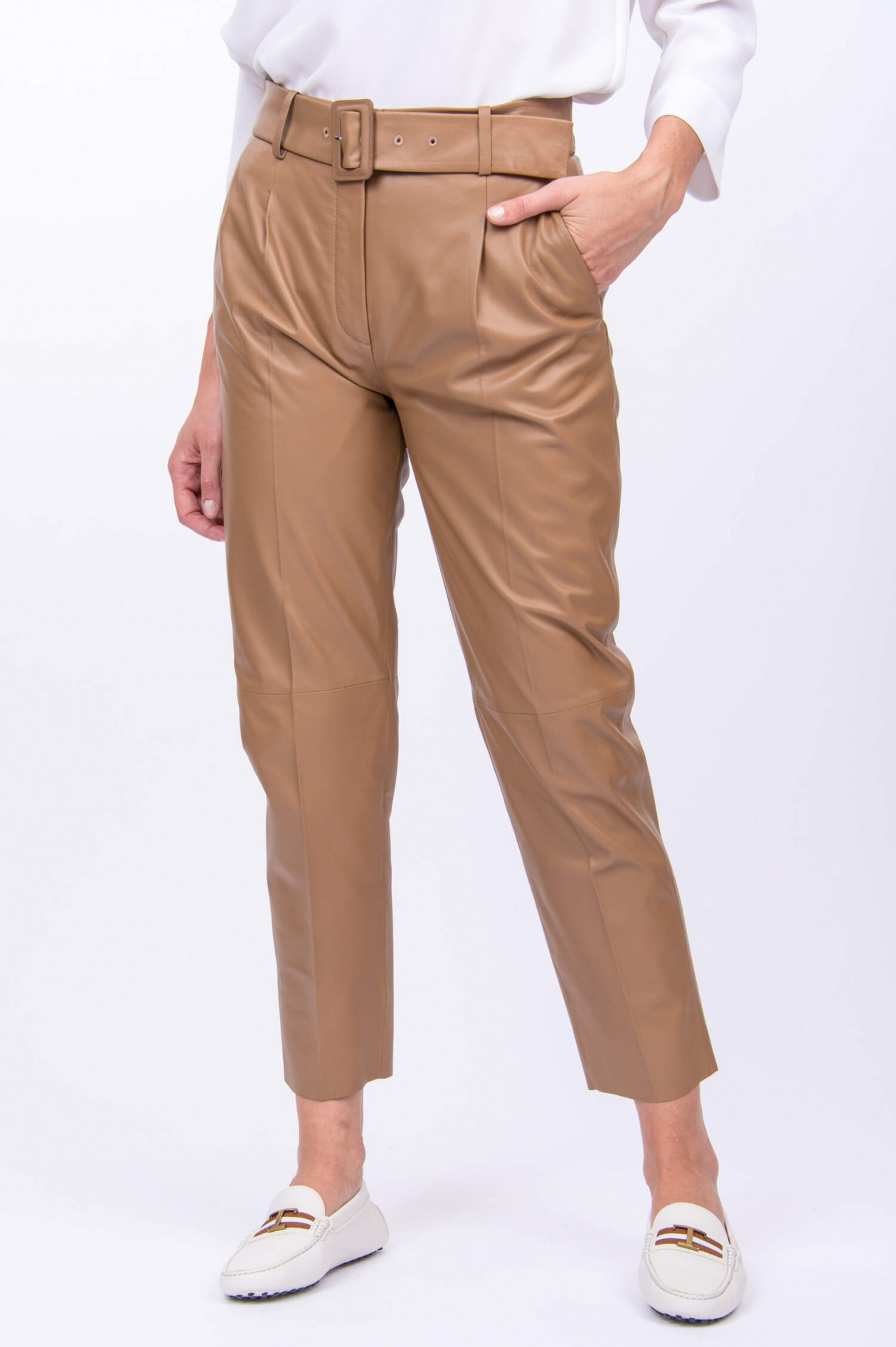 Bladeren verzamelen scheuren afstuderen Windsor Chino-Lederhose in Camel | GRUENER.AT