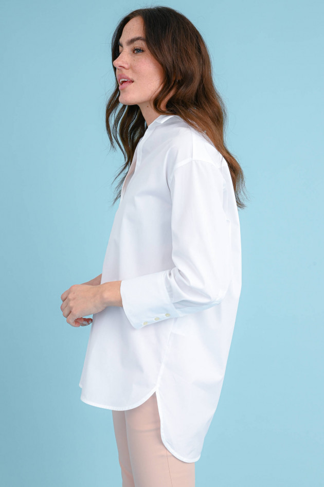 0039-Italy Oversized Bluse BEVERLY in Weiß
