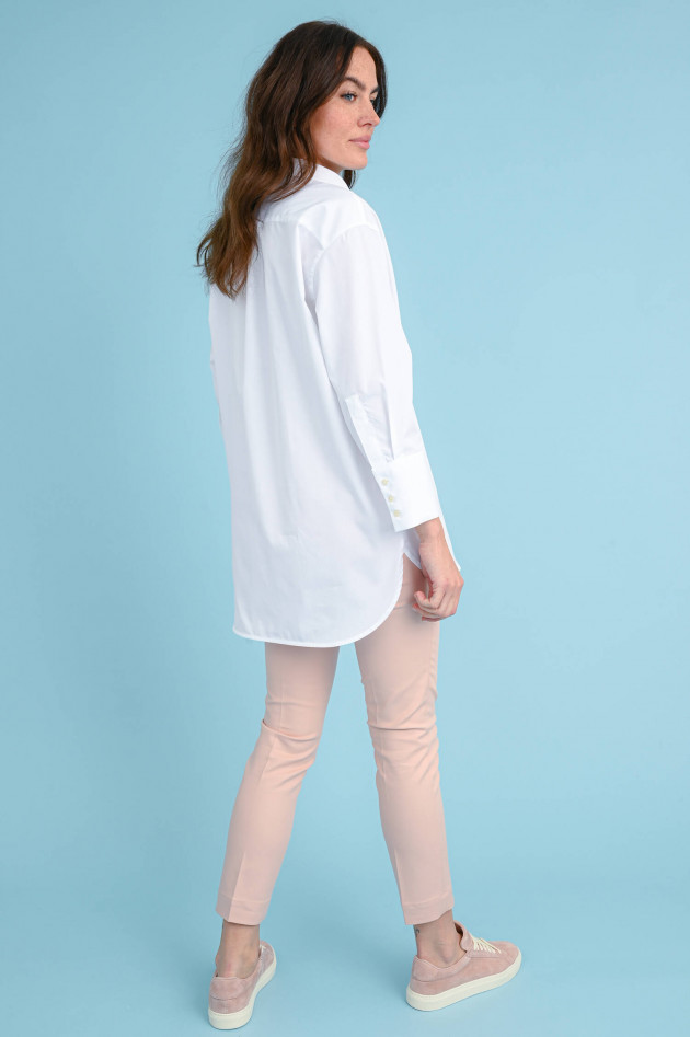 0039-Italy Oversized Bluse BEVERLY in Weiß