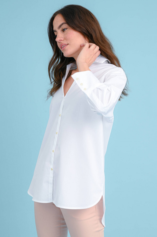0039-Italy Oversized Bluse BEVERLY in Weiß