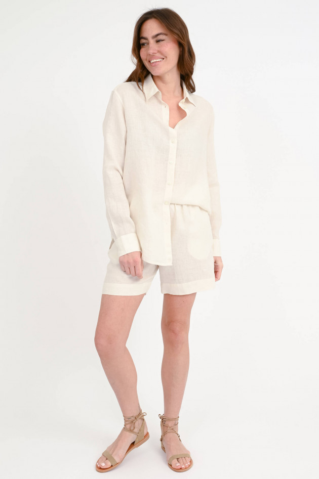 0039-Italy Leinenshorts BELLA in Beige