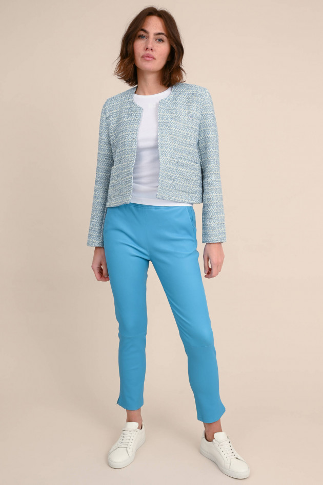 0039-Italy Tweedjacke mit Lurexfäden GIA in Weiß/Blau