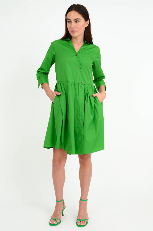 0039-Italy Mini Kleid JULE in Laubgrün