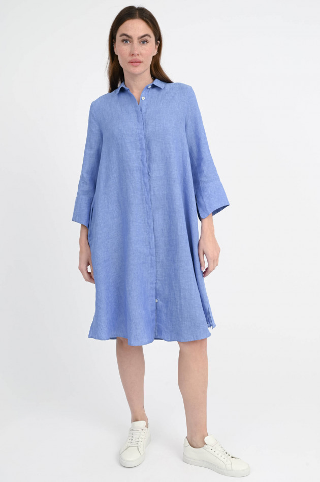 0039-Italy Leinenkleid GRACY in Blau