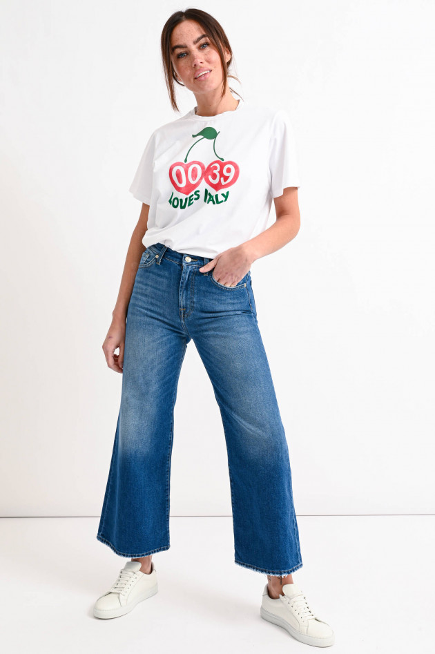 0039-Italy T-Shirt CLARA CHERRY in Weiß