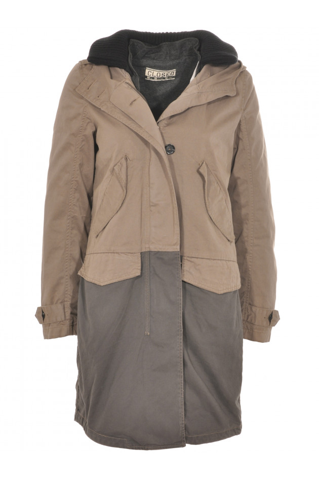 Closed Parka Camel/Grau 
