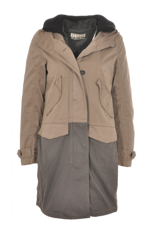 Closed Parka Camel/Grau 