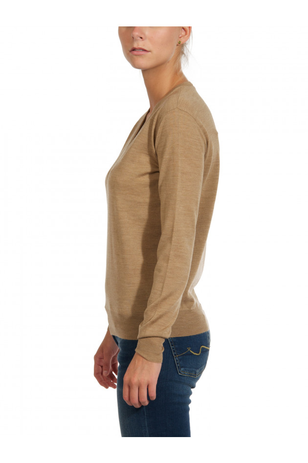 Strick-Pullover Camel meliert