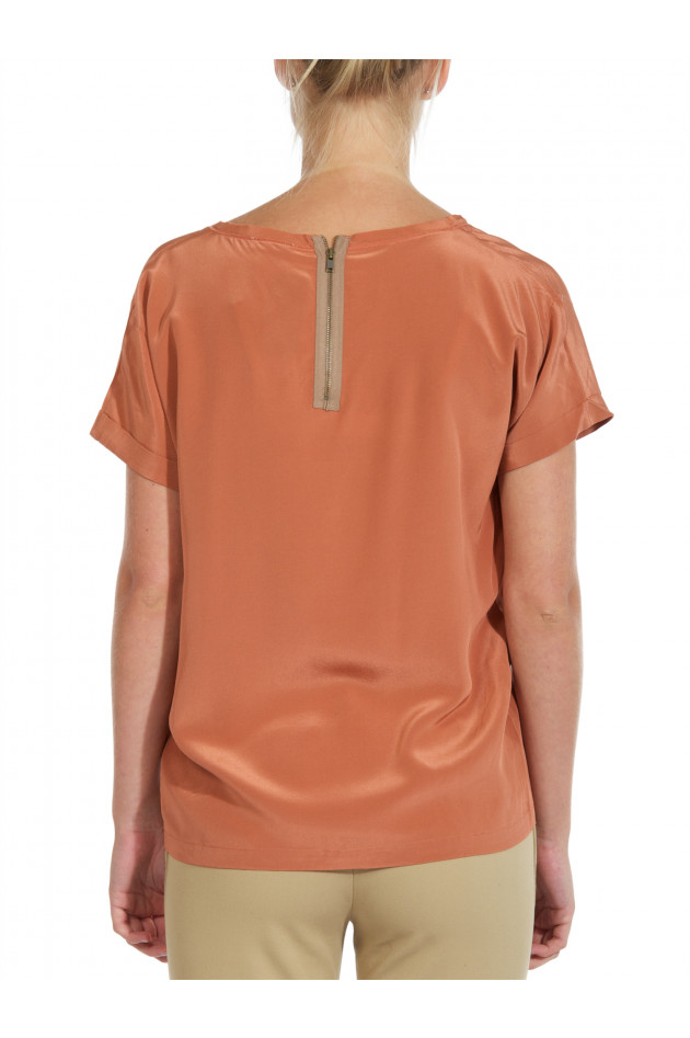 Seidenshirt ILVA Burnt Coral