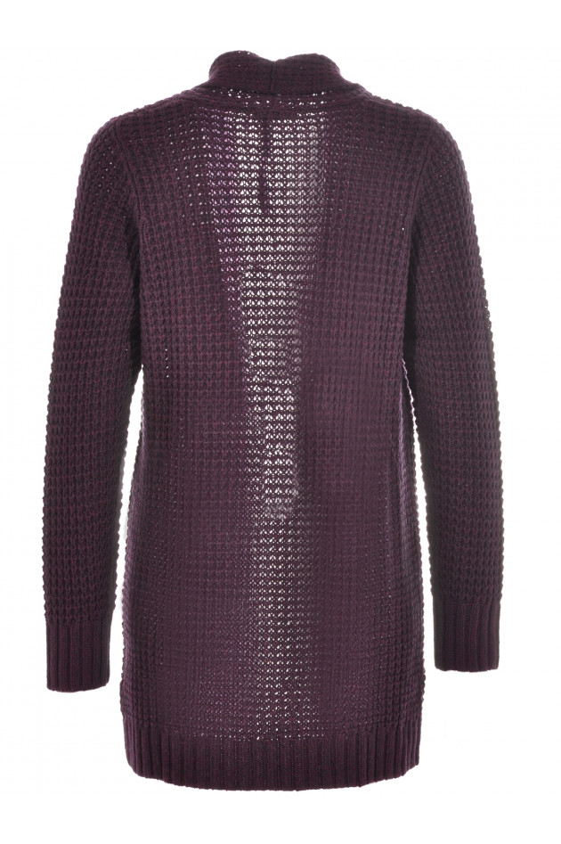 Repeat Woll-Cardigan Plum