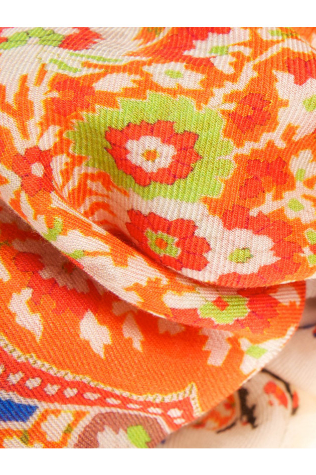 Schal Orange Gemustert Etro