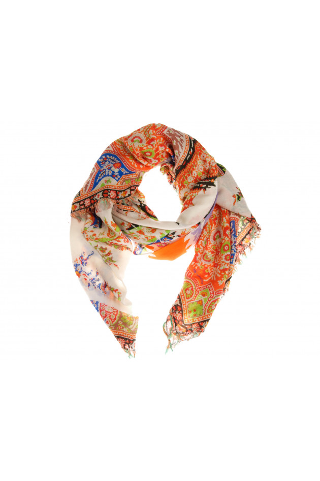 Schal Orange Gemustert Etro
