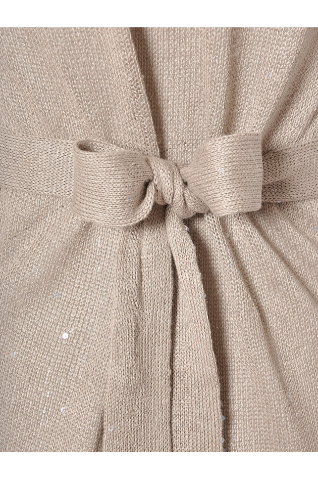 Strickjacke Natur Brunello Cucinelli