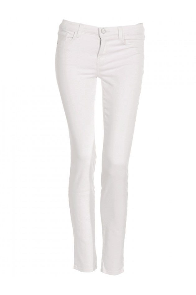 Skinny Leg Jeans Mid-Rise White