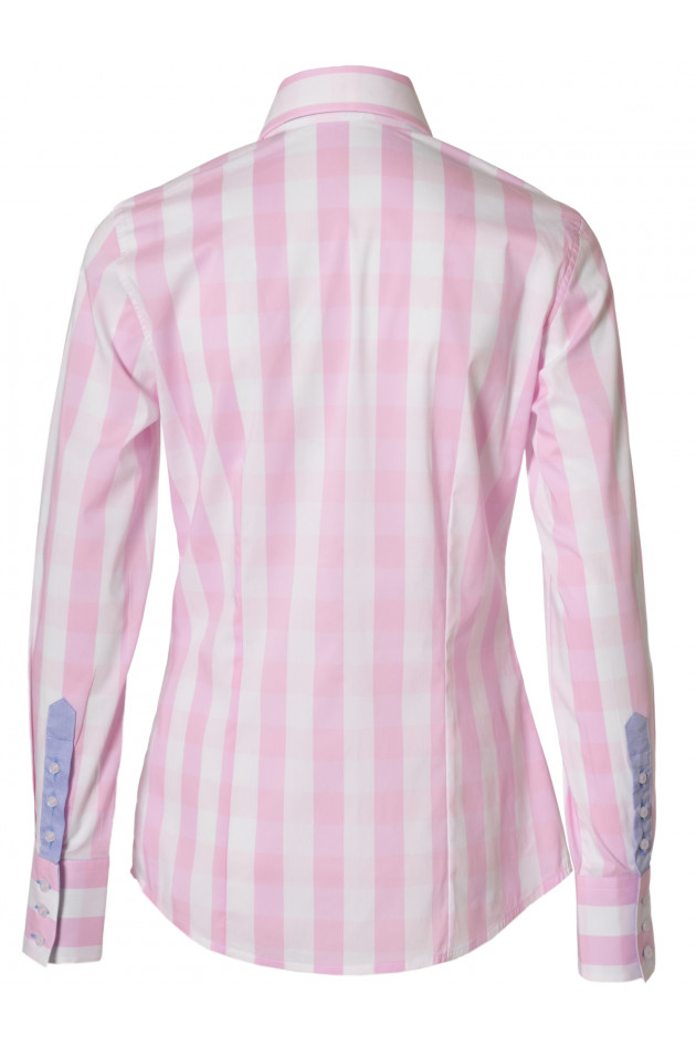 Bluse RAPHAELA Rosa/Weiß Fior da LIso