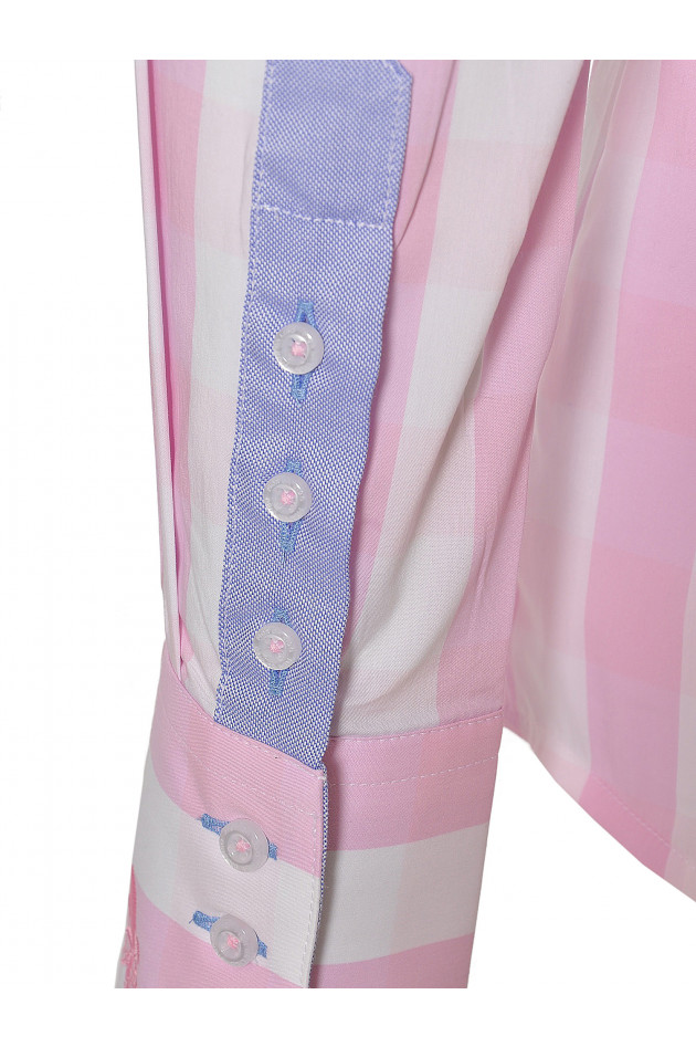 Bluse RAPHAELA Rosa/Weiß Fior da LIso