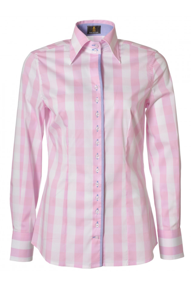 Bluse RAPHAELA Rosa/Weiß Fior da LIso