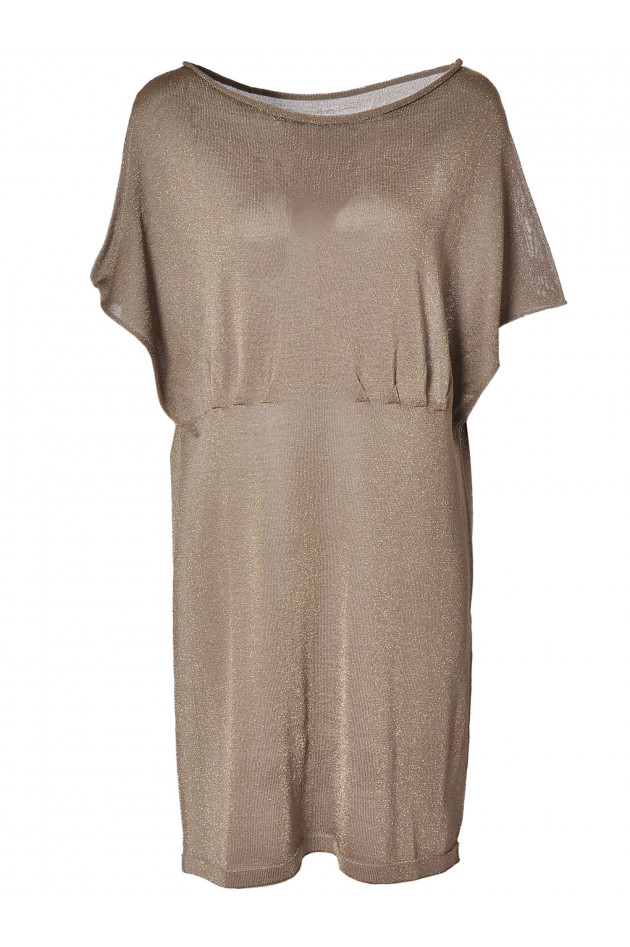 Kleid Oversized Beige/Gold Roberto Collina