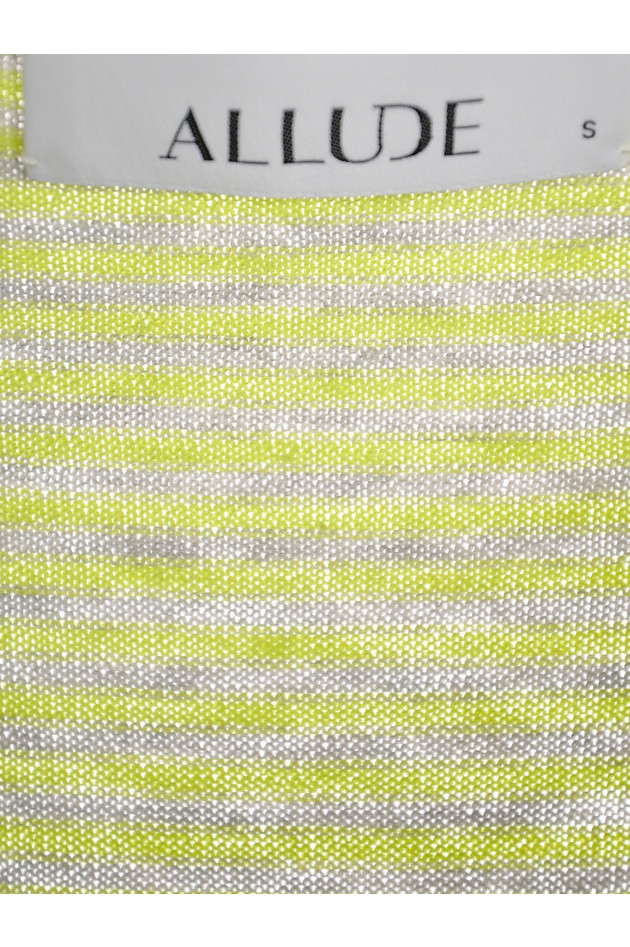 Strickpullover Grau/Neon Oversized Allude