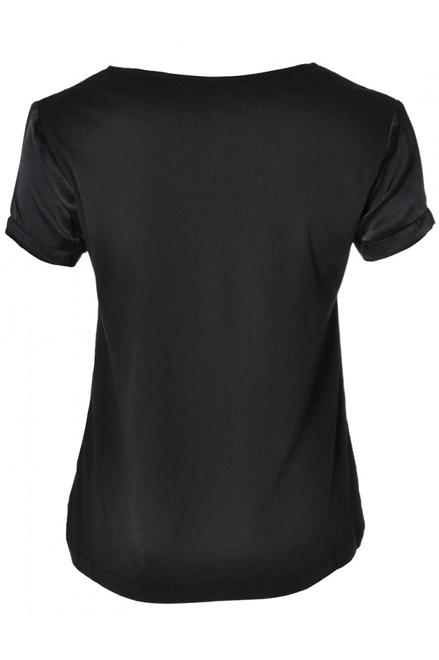 Seidenshirt Schwarz Allude