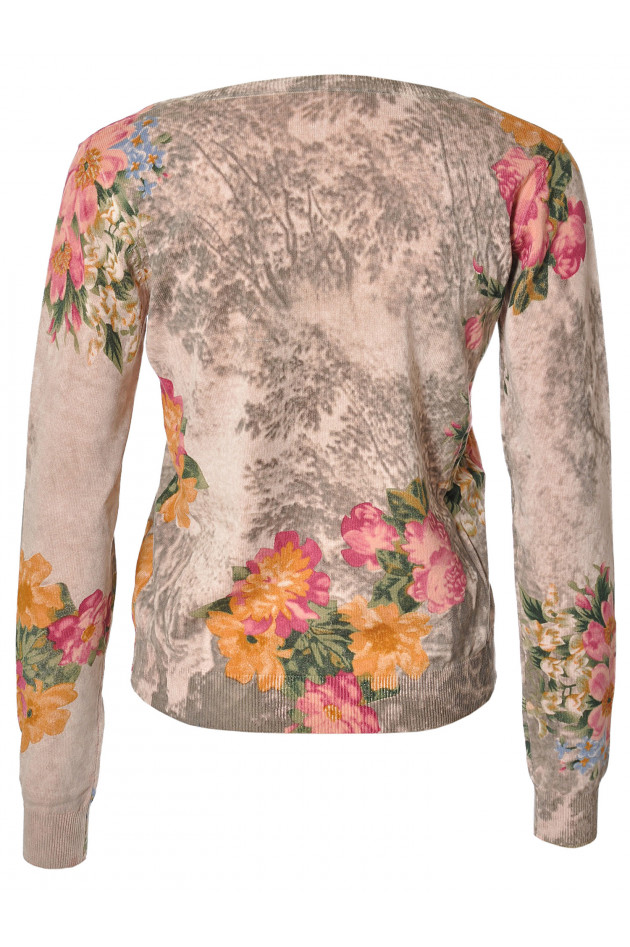 Wende-Cradigan Rosa mit Print Szen