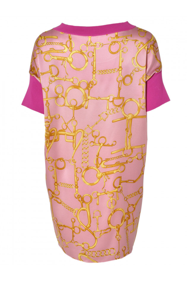 Seidenkleid Rosa mit Print Altea