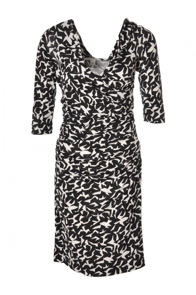 Kleid Schwarz/Weiß Diane von Fürstenberg