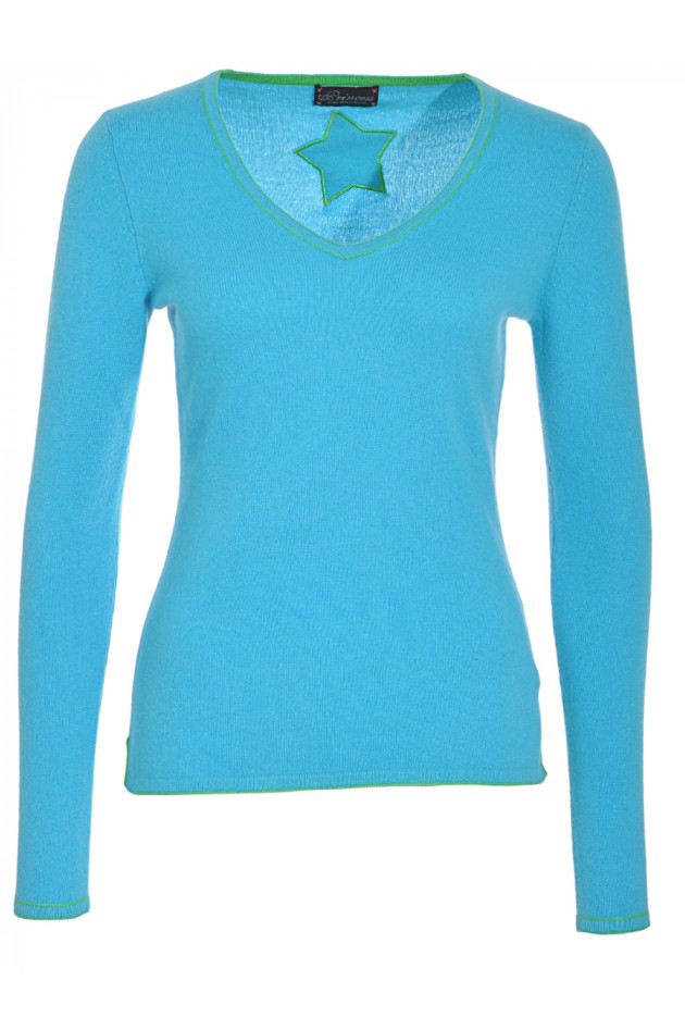 Kaschmir Pullover Türkis