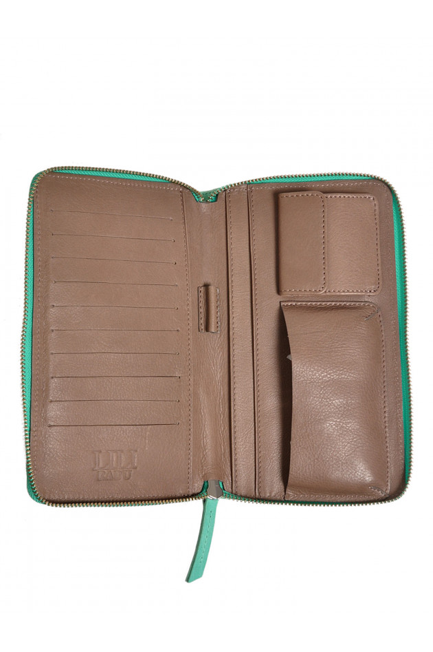 Two Tone Wallet Striking Green Lili Radu