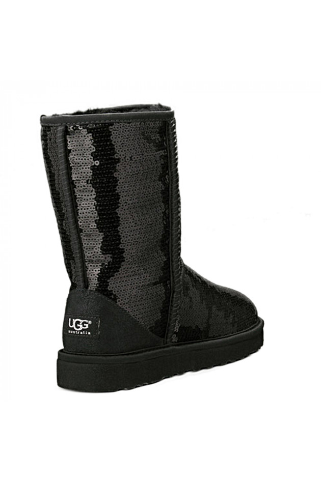 UGG-Boots Classic Short Sparkles Schwarz