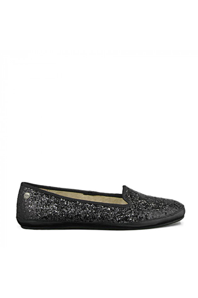 UGG-Slipper Alloway Glitter Black