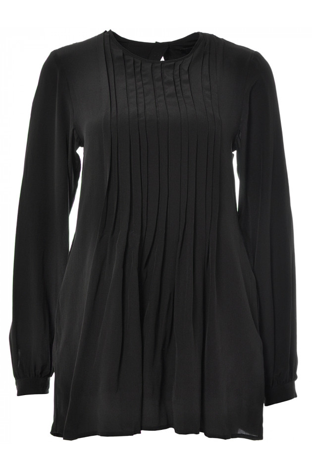 Seidenbluse Schwarz