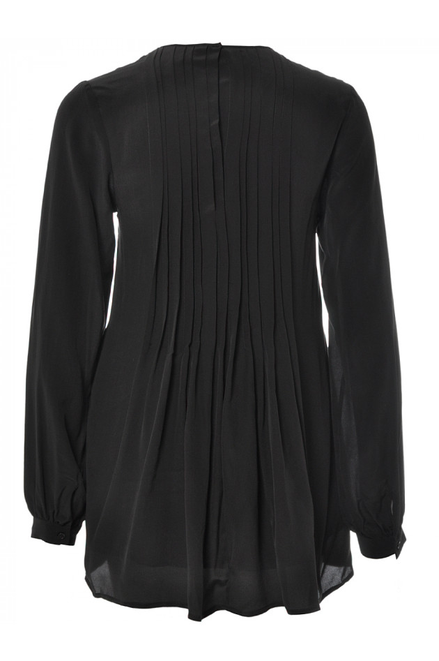 Seidenbluse Schwarz