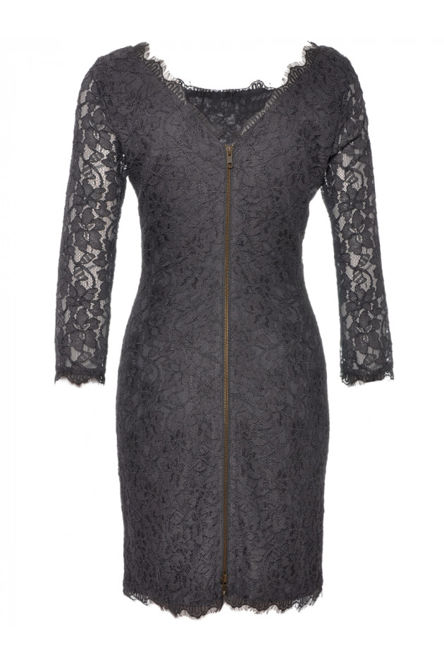 Spitzenkleid Grau