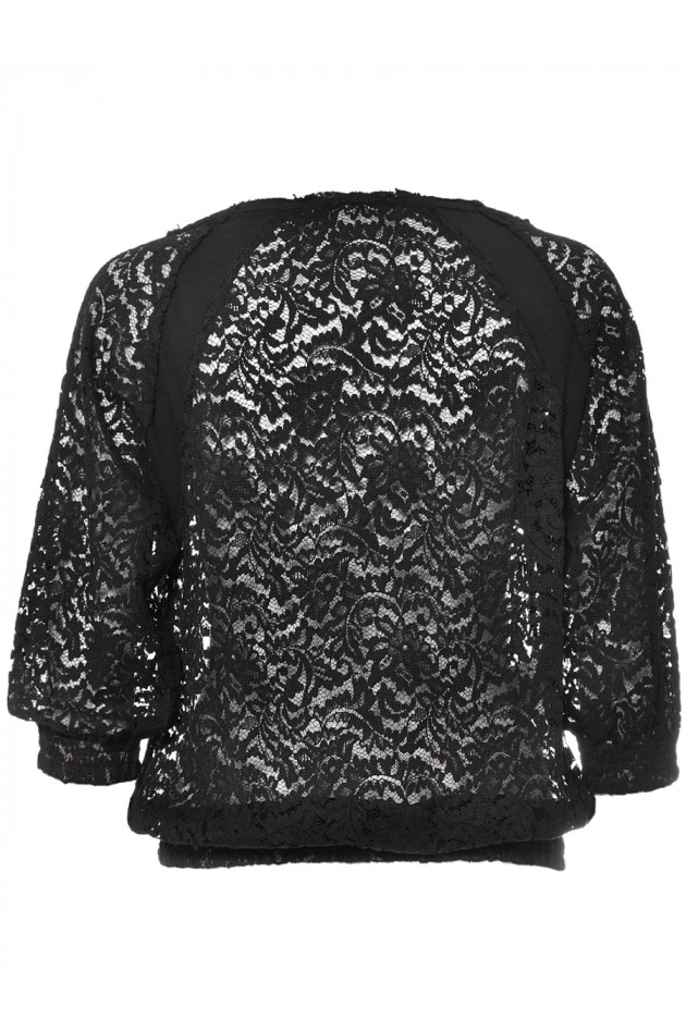 Spitzenshirt Schwarz
