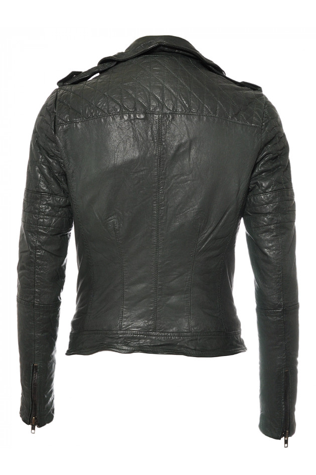 Lederjacke Bottle Green