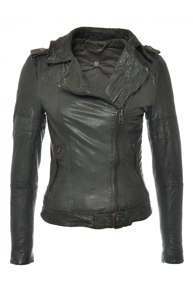 Lederjacke Bottle Green