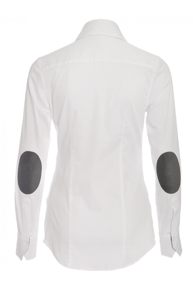 Bluse Weiß mit Patch